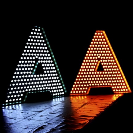 Объемные буквы с подсветкой
